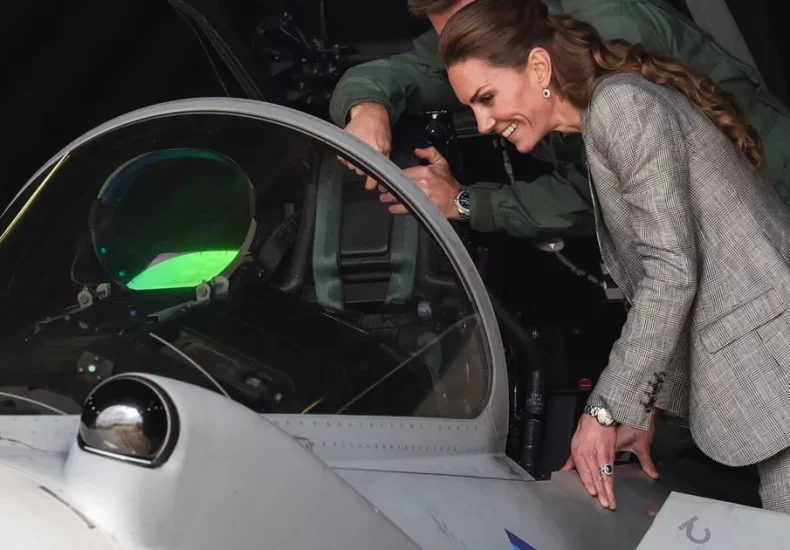 Kate Middleton makes special visit to Lincolnshire's RAF Coningsby - as it happened